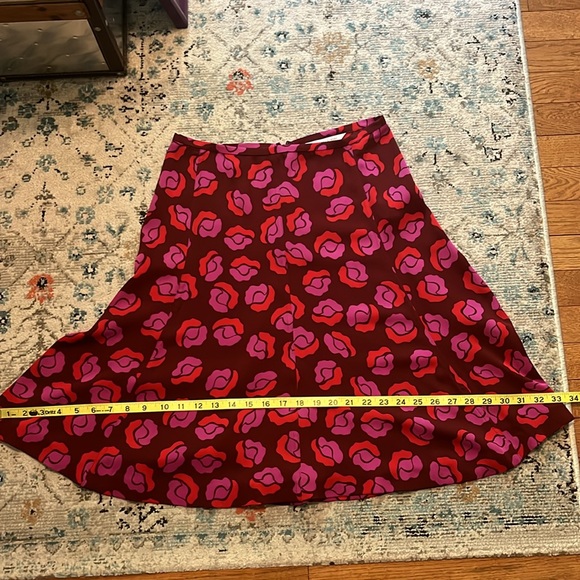 DVF Rosalita Ballet Rose Floral Silk Skirt - Picture 9 of 15